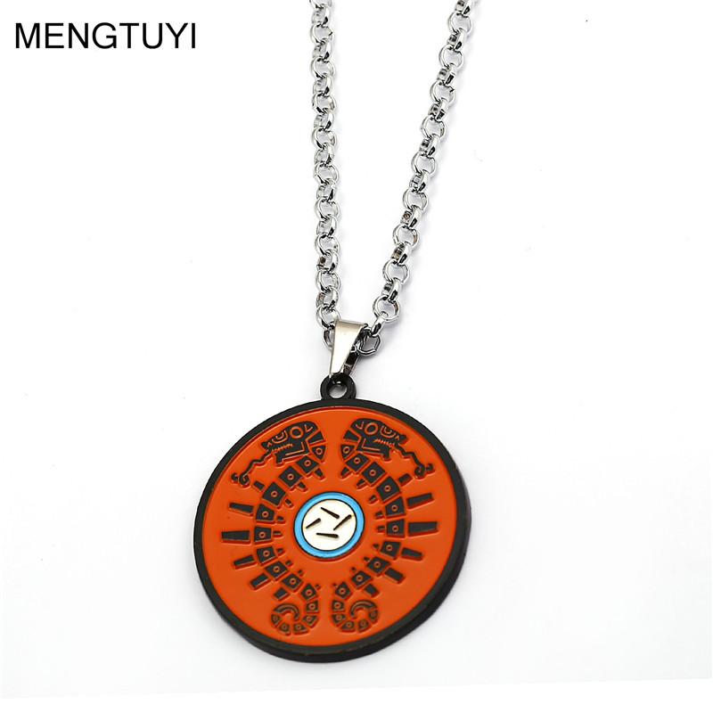 

Game The Legend of Zelda Metal Round Necklace Breath of the Wild Pendant Collar Accessory Choker Men Gift Figure Jewelry