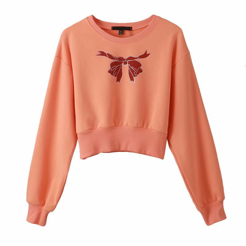 

2021 New Jj Ladies Street Fashion in Europe and Wind Fund of Winter Leisure Joker Put the Bow Drill Collar Fleece Drbp, See chart