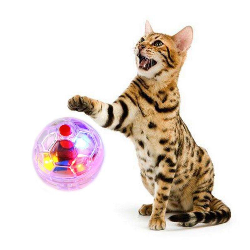 

Jumping Joggle Crazy Football Pet Ball Toy Music Creative Flashing Dancing Dog Ball Funny Colored Pet Toy Supplies For gatos