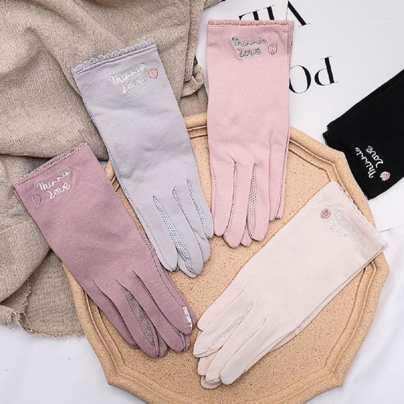 

Five Fingers Gloves Ladies Short Elegant Floral Lace Women Evening Prom Party Sun Protection Breathable Sexy Mittens1