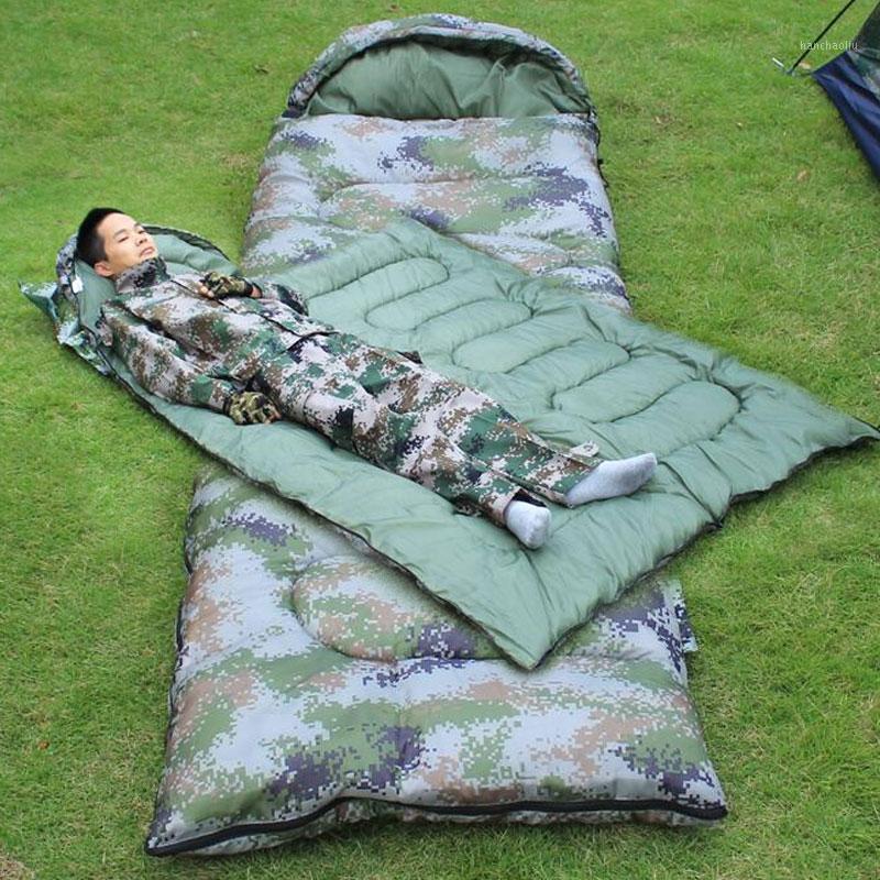 

Multifunction Camouflage Single Sleeping Bag Waterproof Thermal Portable Envelope Sack for Outdoor Hiking Camping Traveling1