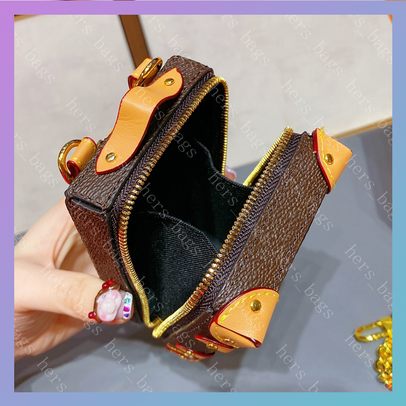 

Women Luxurys Designers Bags 2020 Mens Wallet Men Credit Card Holder Coin Purse Key Pouch Wallets With Flower Trunk Shape With Box handbag