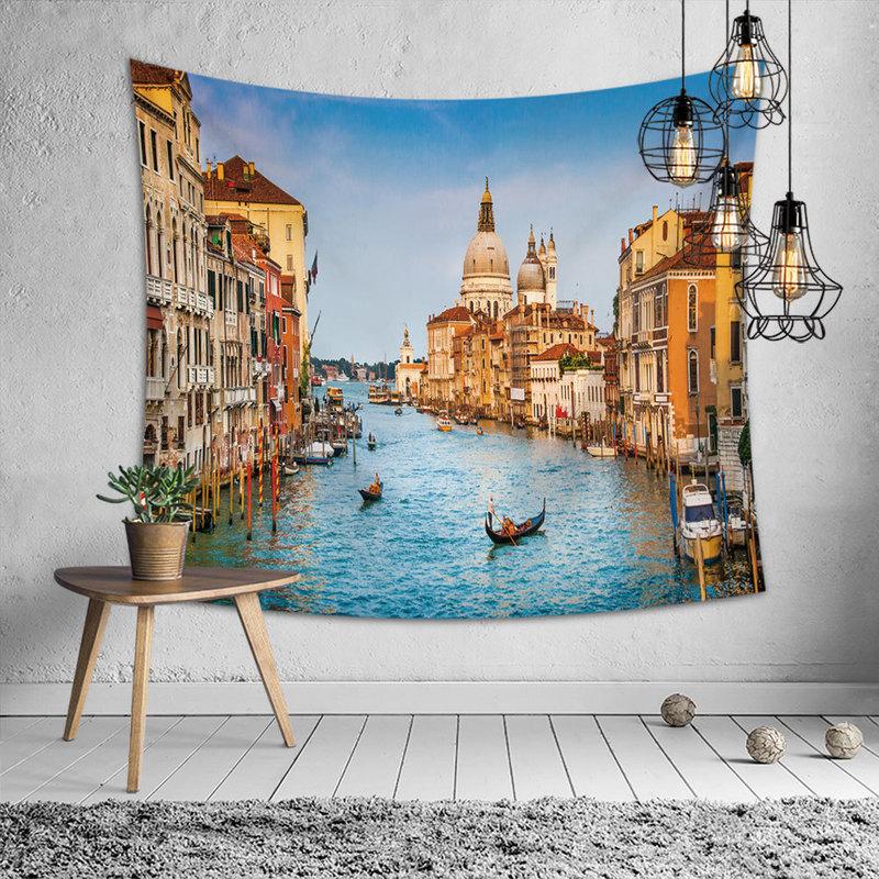 

World Architecture Tapestry Digital Printing Tablecloth Beach Towel Hanging b, Style10