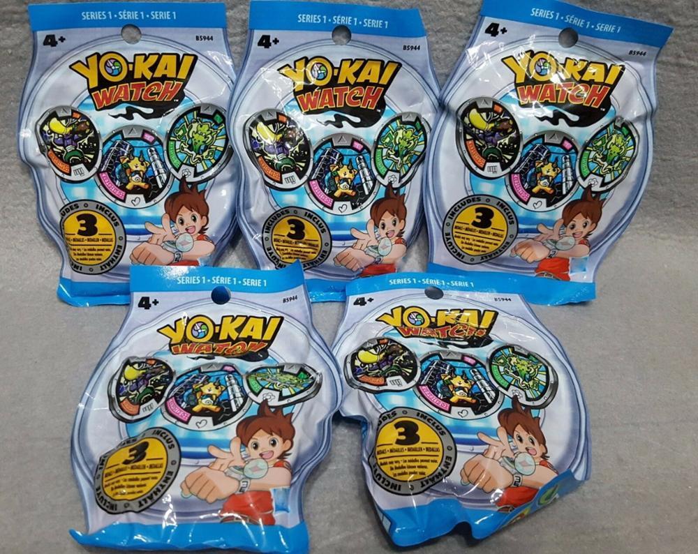 

Lot of 5 Packs YO-KAI YoKai Watch Medals 1 2 3 Series 4 Blind Bags Sealed NEW 201203, Series 2