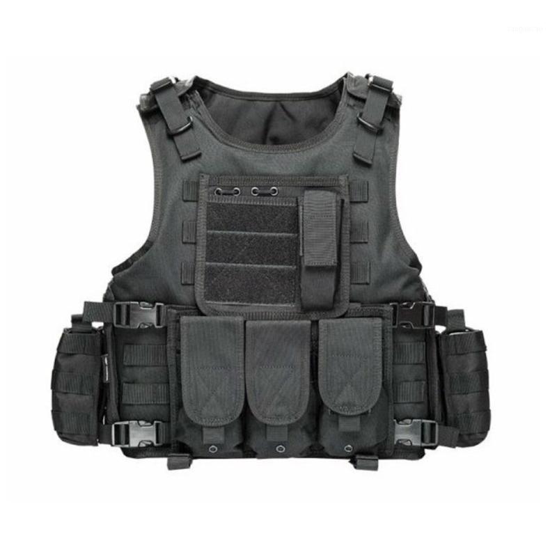 

Magazine Zippered Multi Pockets Outdoor Training Vest Hiking Wear Resistant Protective Equipment Molle System Adjustable Buckle1