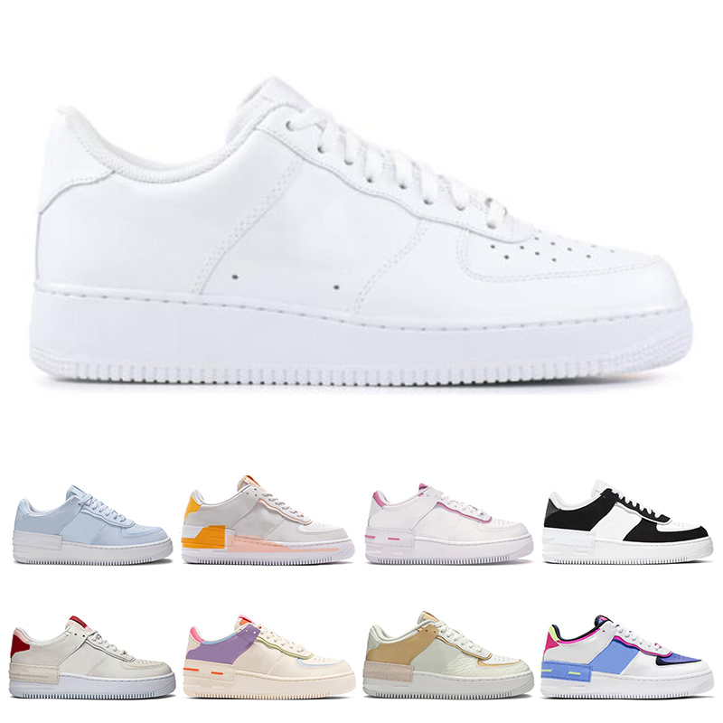 

men women platform casual shoes triple black white aurora pale ivory ure platinum skateboard womens sneakers size 36-45, Pink 36-40