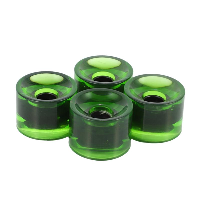 

4Pcs 70X51mm Skateboard Longboard Wheels Cruiser Wheel Accessory Roller Tyre, Green