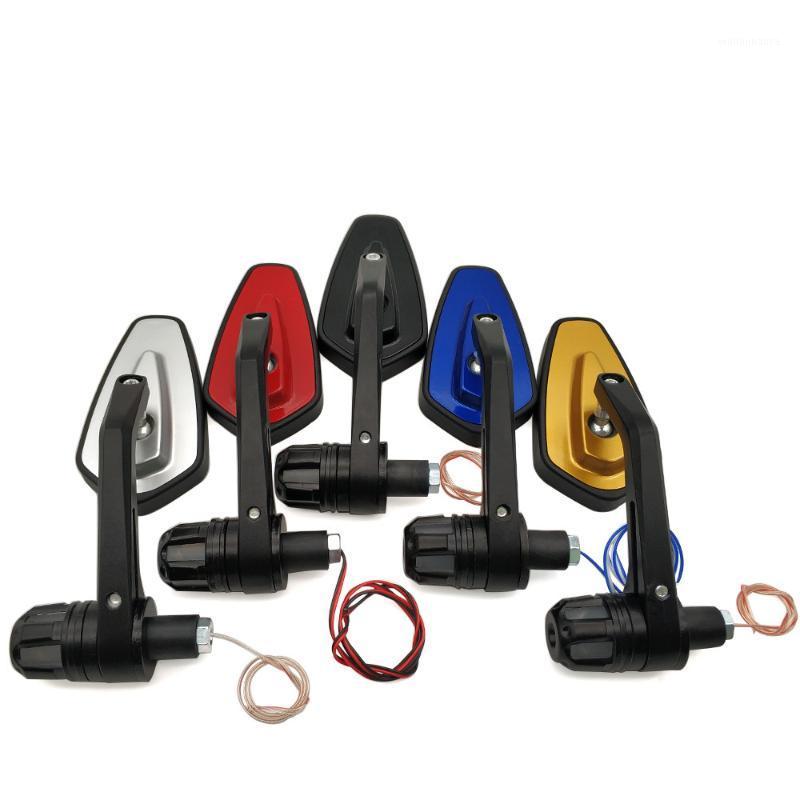 

Motorcycle Mirrors 22mm Rearview Handle Mirror With LED Turn Signal Side Light For Suzuk Gsxs 1000 Rgv 250 Gsr 600 750 GSXR1000 GSXR1100