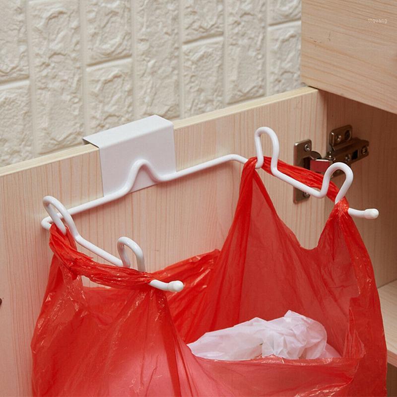 

Stainless Steel Garbage Hanging Bag Kitchen Trash Storage Rack Bag Hook Scouring Pad Dry Shelf Holder Kitchen Organzier1