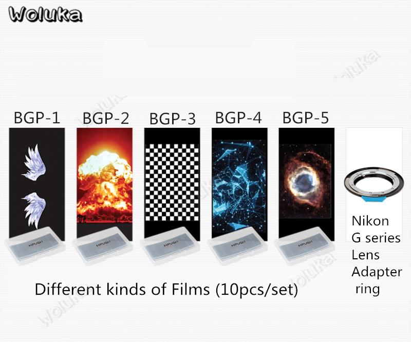

Flash Background props special slides films for Studio portrait still life shooting Photography accessories 10pcs CD50 T10
