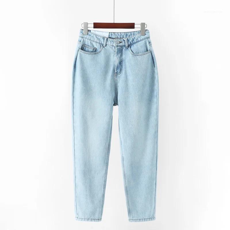 

Stylish Denim Pants Female High Waist Jeans With Fur BF Casual Button Trousers Womens Streetwear Autumn Winter1, Middle gray