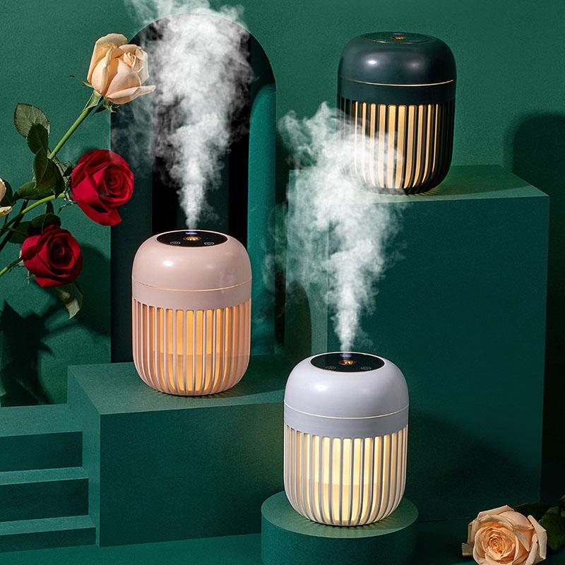 

600Ml Portable Humidifier Cool Mist Humidifier, Wireless Air Humidifier, with Night Light and Built-in Battery