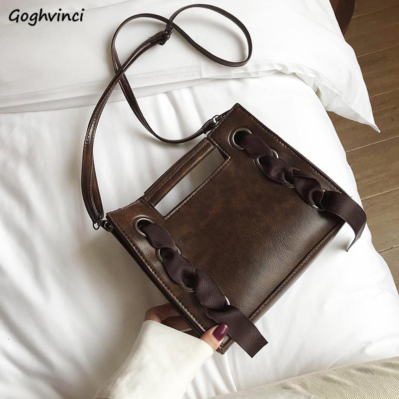 

Shoulder Bags Women Crossbody PU Leather Designed Solid Mini Bag Shopping Travel All-match Korean Style Ins Handbags Harajuku, Black