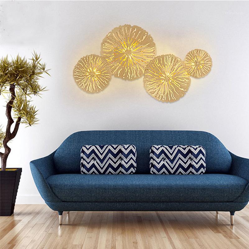 

Postmodern Nordic Designer Led Wall Lighting Creative Golden Living Room Bedroom Bedside Wall Sconce Luxury Bathroom Study Lamp1