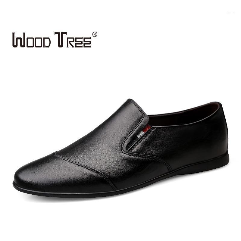 

WOODTREE Classic Business Men's Dress Shoes Fashion Elegant Formal Wedding Shoes Men Slip On Office Oxford For Men Black B1