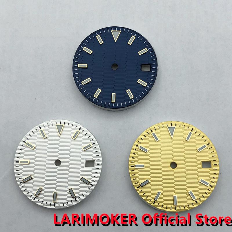 

Repair Tools & Kits LARIMOKER 29mm Blue White Gold Dial Luminous Watch Fit NH35A NH35 Man Movement Accessories
