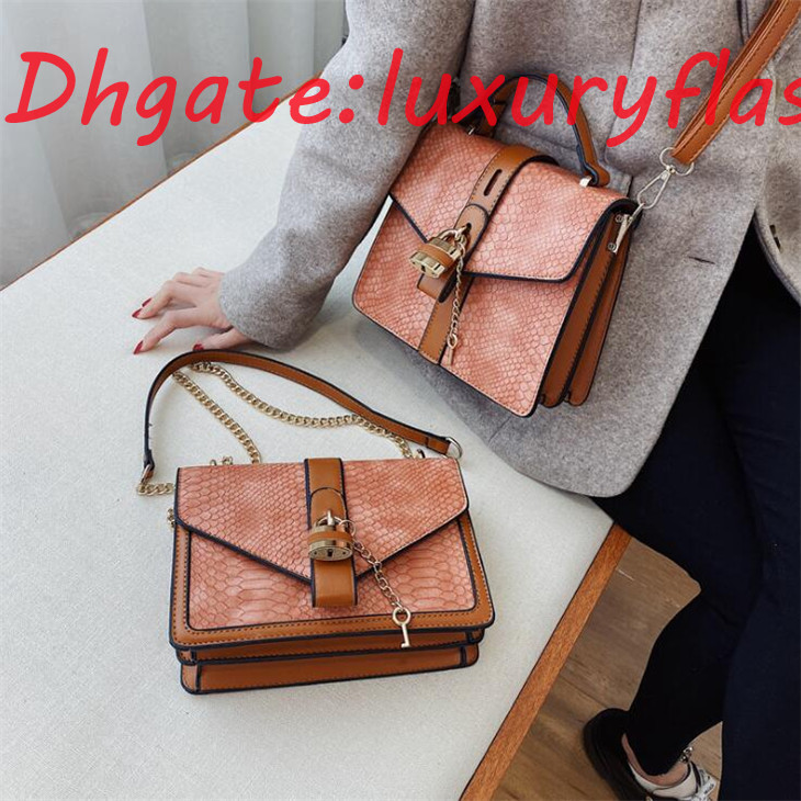 

HBP newFactory wholesale women handbag new alligator leather handbag exquisite buckle women shoulder bag Joker serpentine leather messenger