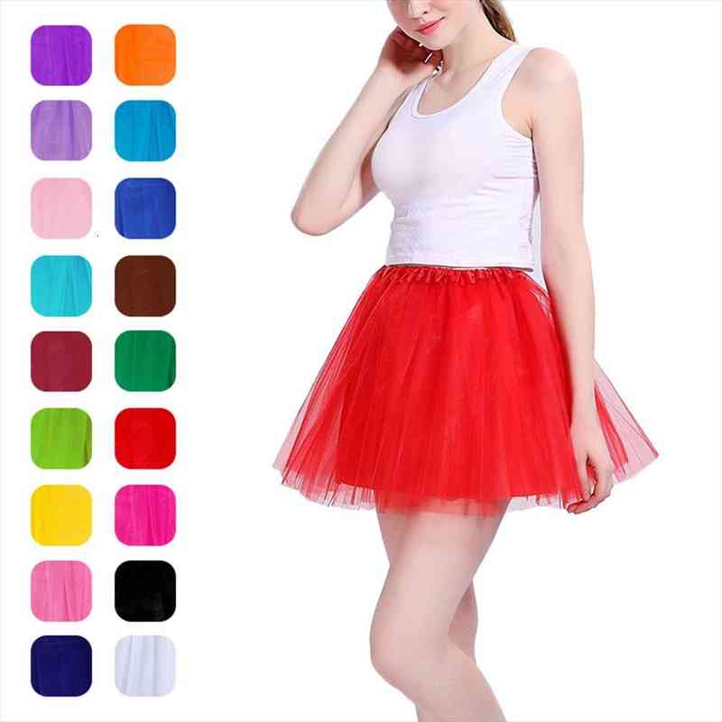 

Dreamlike Women Adult Fancy Ballet Dancewear Tutu Pettiskirt Shirt Skirts Dance Fairy Tulle Skirt Jl, Black
