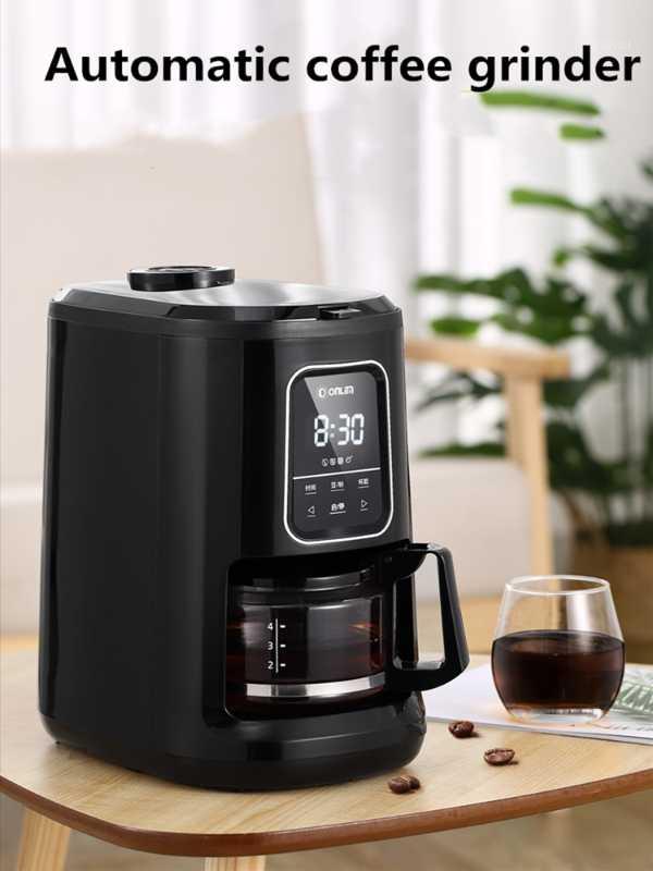 

KF1061 Automatic instant coffee machine household small American Mini integrated office fresh beans grinding and boiling1