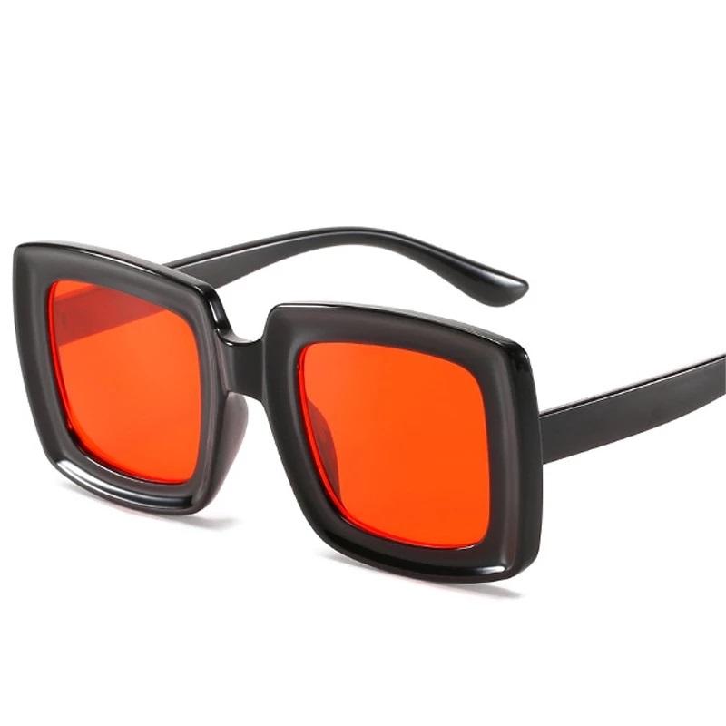 

Sunglasses Fashion Square Gradient Women Vintage Oversized Champagne Leopard Eyewear Men Shades UV400 Sun Glasses 2022, White;black