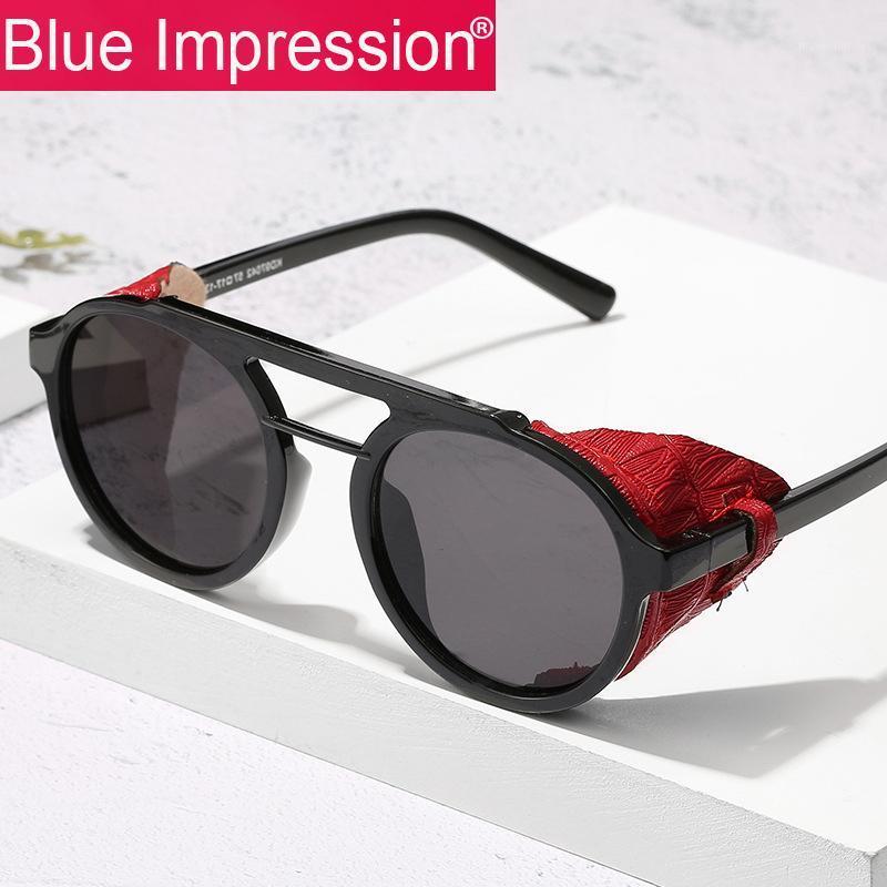 

New Retro Round Metal Sunglasses Steampunk Men Women Brand Designer Glasses Shades UV Protection gafas de sol1