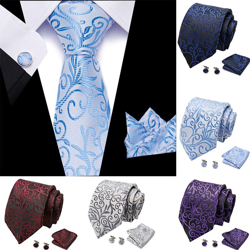 

Bow Ties Men Floral Set Extra Long Size 145cm*7.5cm Necktie Navy Blue Printed Silk Jacquard Woven Neck Tie Suit Wedding Party