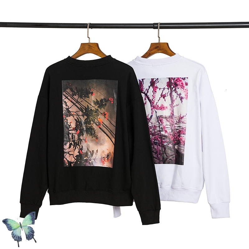 

2021 New Sweatshirt Street Round Neck Pullover Men Women High Quality 100%cotton Sweatshirts 6woc, White