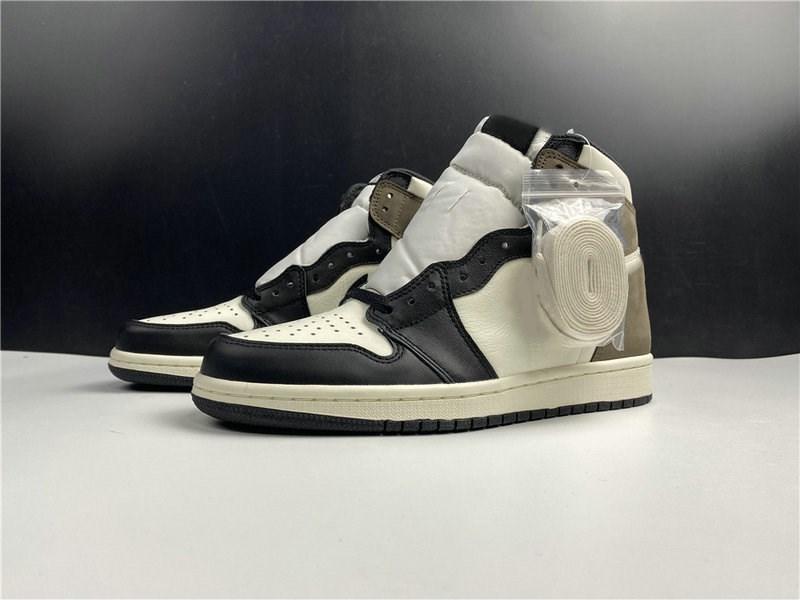

1 High Sail Black Dark Mocha Mens Shoes Outdoor Sports Sneakers 1s OG Black White Woman Chaussures Trainers, 1 dark mocha
