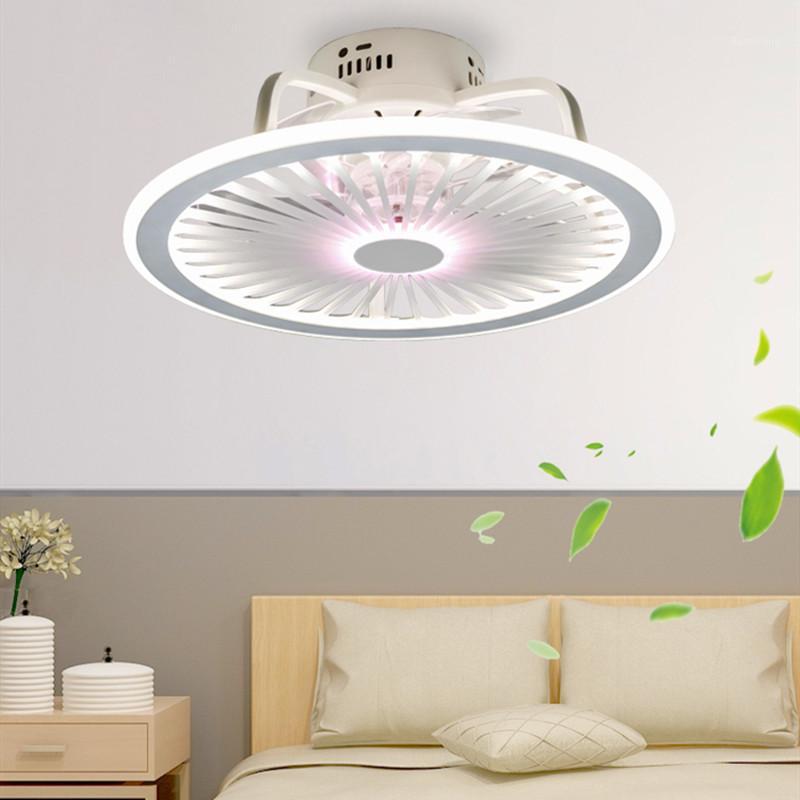 

Creative Personality Modern Bedroom Led Ceiling Fan Light Study Diningroom 3 Colors Smart Fan Light With Remote Control1