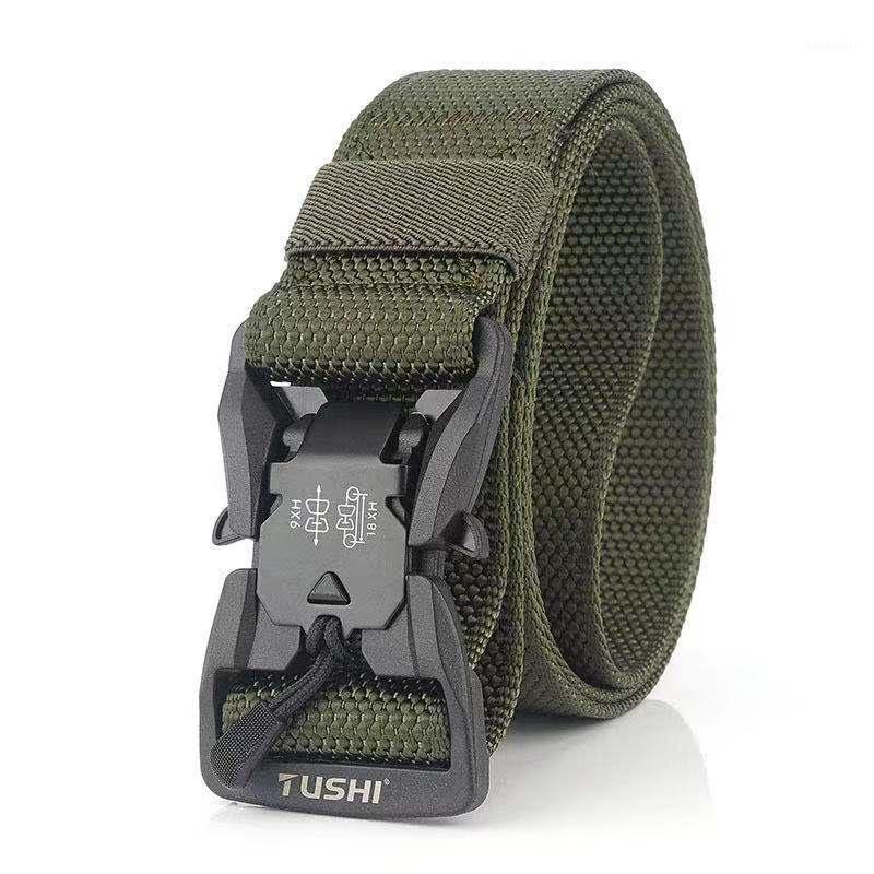 

Official Genuine Tactical Belt Hard PC Quick Release Magnetic Buckle Belt Soft Real Nylon Sports Accessories New1