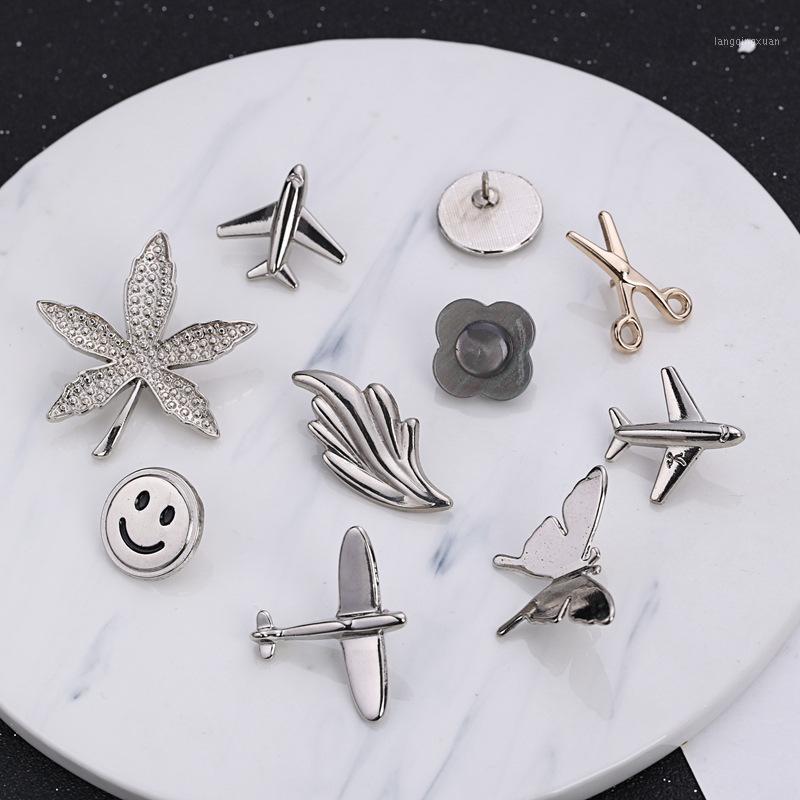 

Pins, Brooches Fashion Alloy Multi Choice Lapel Pin Broche Brooch For Women Men Korea Suits Shirt Collar Buckle Needle Metal Pins And Brooch