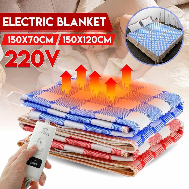 

220V Electric Heated Blanket Warm Winter Heater Heating 4 Sizes + Controller Electric Heating Blanket Mattress Body Warmer Pads1