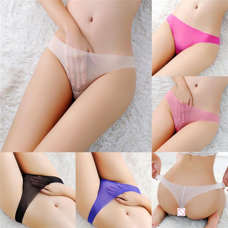 

Ladies Underwear Thongs Knickers Sexy Lingerie Seamless G-string G string Bikini intim C T-back Ultra-thin Women's Panties, As shown