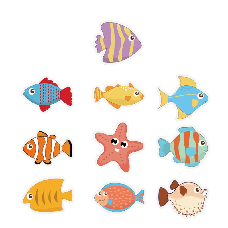 

10pcs Adorable Non-skid Cartoon Sticker Bathtub Shower Sticker Bathroom Decor
