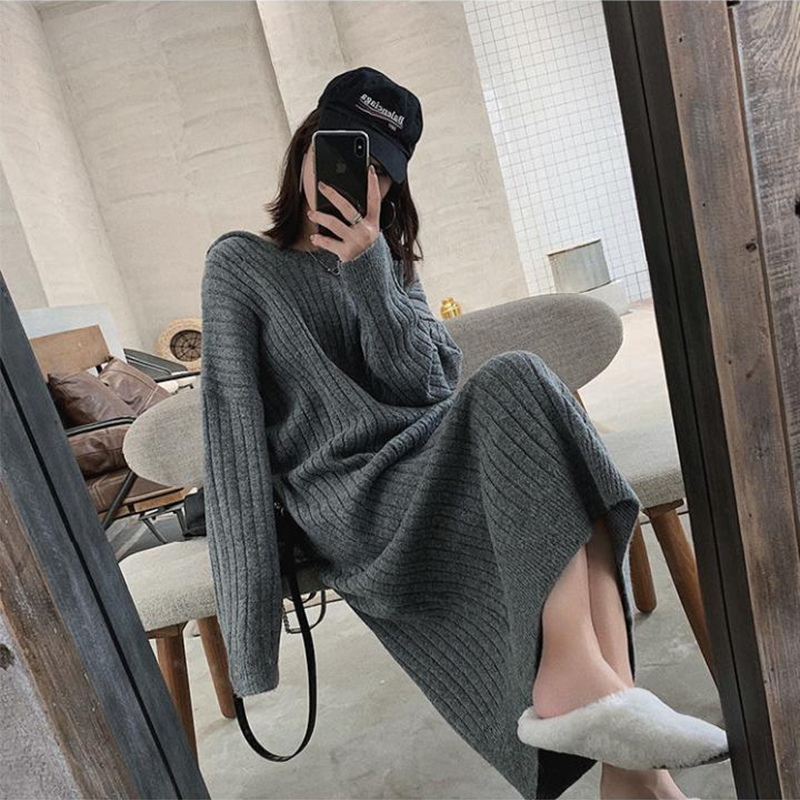 

2021 New Autumn Tide The-neck Mid-length in Female Mesh Streetwear Loose Hot Fashion with Hood Dress JULM, Black