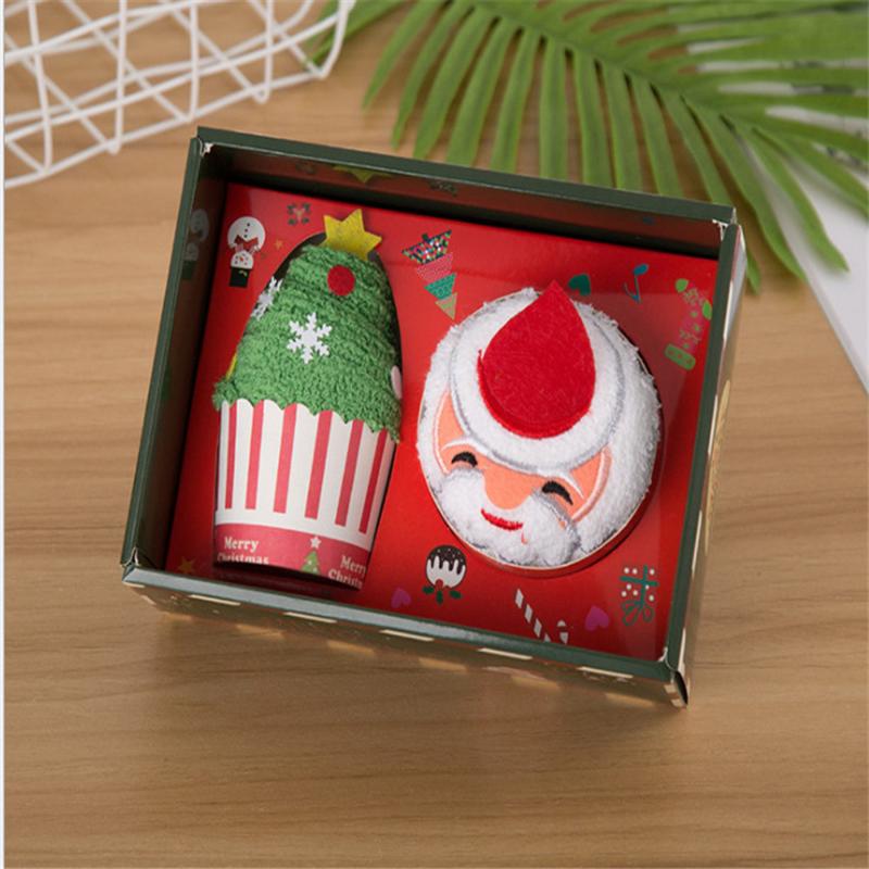 

Santa Cake Towel Christmas Gift Happy New Year 2021 Christmas Decorations for Home Ornaments Navidad 2020 Natale Noel