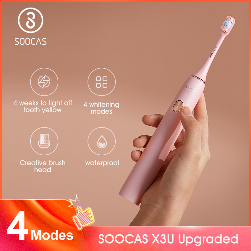 SOOCAS Electric Toothbrush X3U-S Sonic Tooth Brush Ultrasonic Automatic Upgraded Fast Chargeable Adult Waterproof 201113-image-635260848