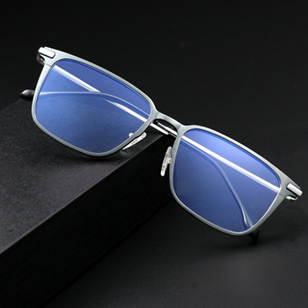 

Aluminum Alloy Optical Frame Prescription Anti-blue Eyeglasses Business Glasses