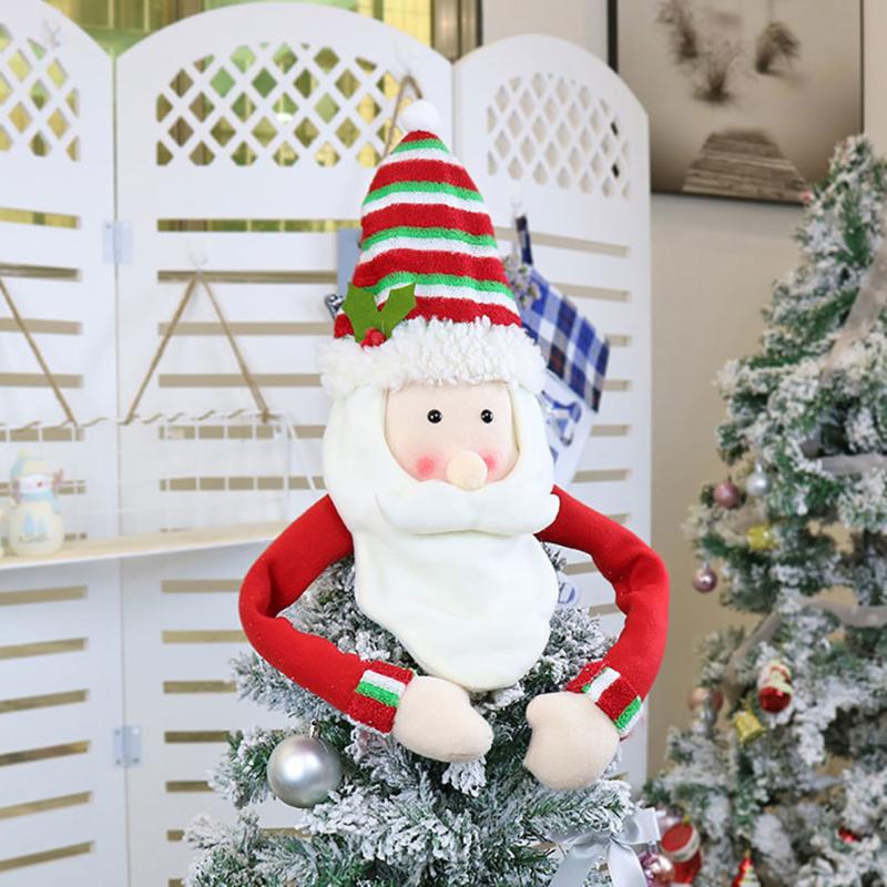 

Christmas Tree Topper Cute Top Hat Winter Party Tree Decorations Old Man Snowman Elk Ornament Christmas Decorations 2020 #G1