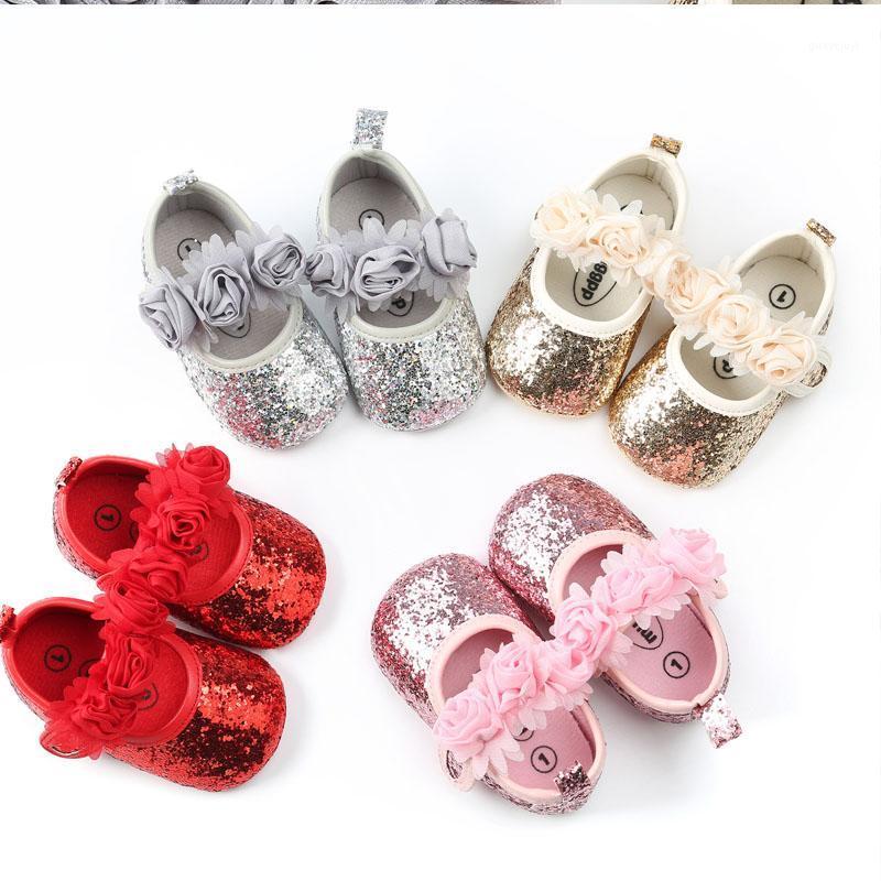 

2020 New Autumn Winter Fashion Sequins Newborns Girls Toddler Shoes Flowers Children Footwear All-Match Outdoor Shoes For Girls1, Pink