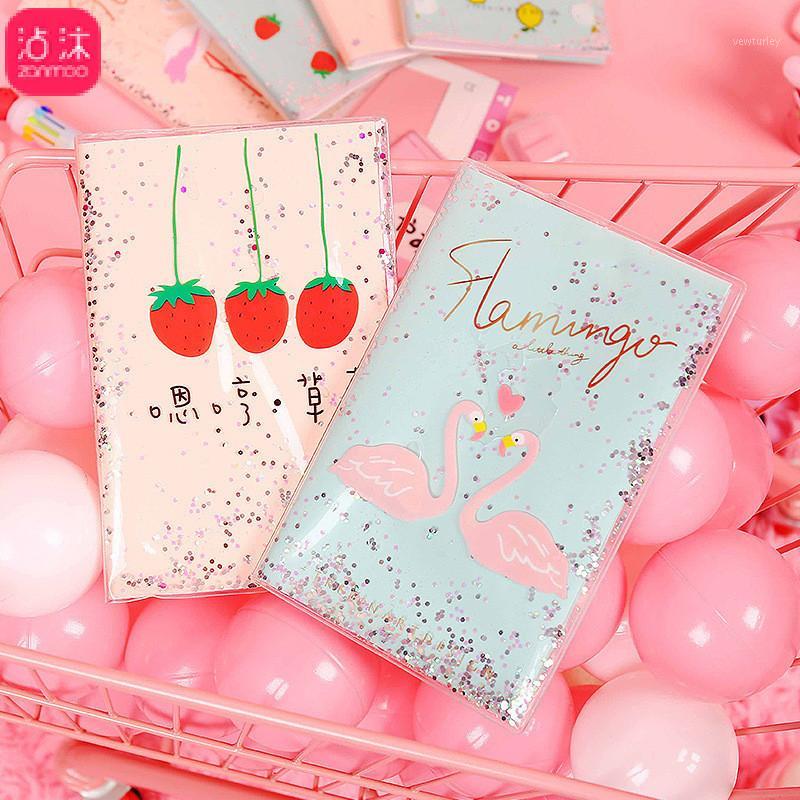 

Girl heart flow sand hand book student pink ins cute note notebook oil plan agenda1