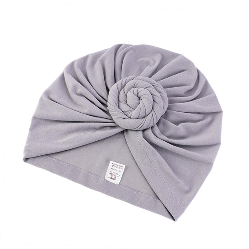 

New Knotted Turban Hat For Women Twist Knot India Hat Ladies Chemo Cap Fashion Headbands Women Hair Accessories, Black