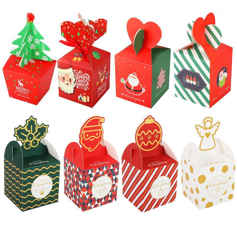 

Christmas paper Kids Candy Box Bag Navidad 2020 New year christmas home decoration Natal gift bags Kerst Noel Treats packing1