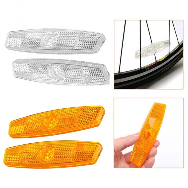 

2pcs Bicycle Wheel Spoke Reflector Light Reflective Mounting Clip Safety Warning Bike Lights Riding Lamp Cycling Accessries