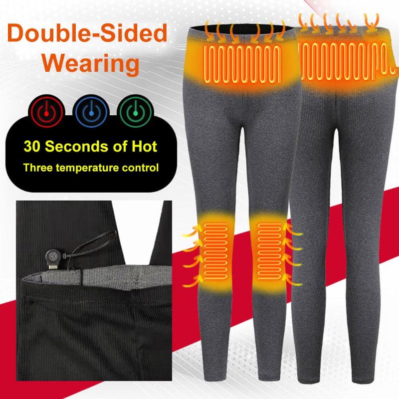 

Smart Heating Leggings Ski Riding Electric Heating Pants Stretch Warm Pants Plush Leggings Autumn And Winter Warm