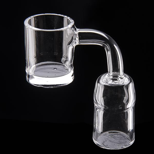 

Wholesale Thick Flat Top Quartz Nail Banger Domeless male female joint fit 20mm coil heater club E banger electric nail dab oil rigs
