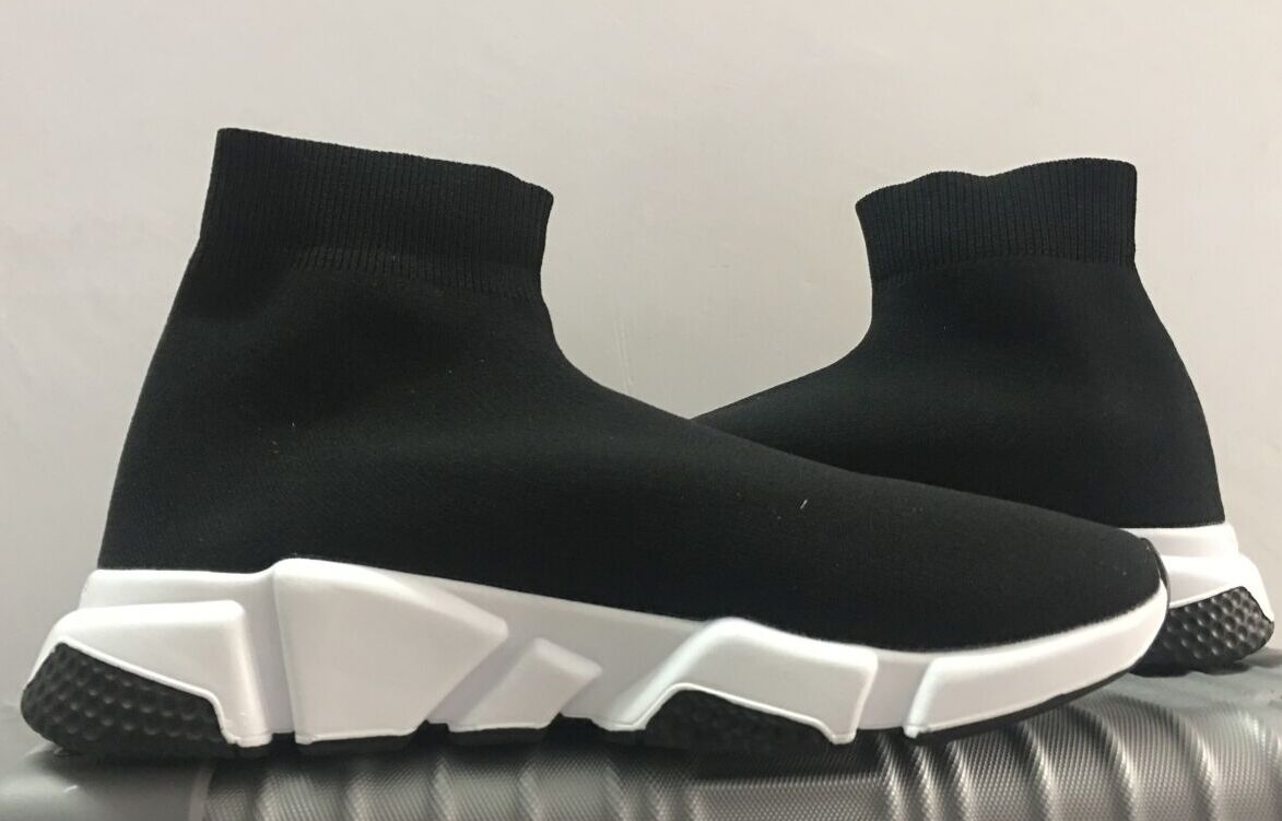 

Designers Sneakers Speed Trainer Black Red Triple Black Fashion Flat Sock Boots Ankle Shoes Speed Trainer Runner