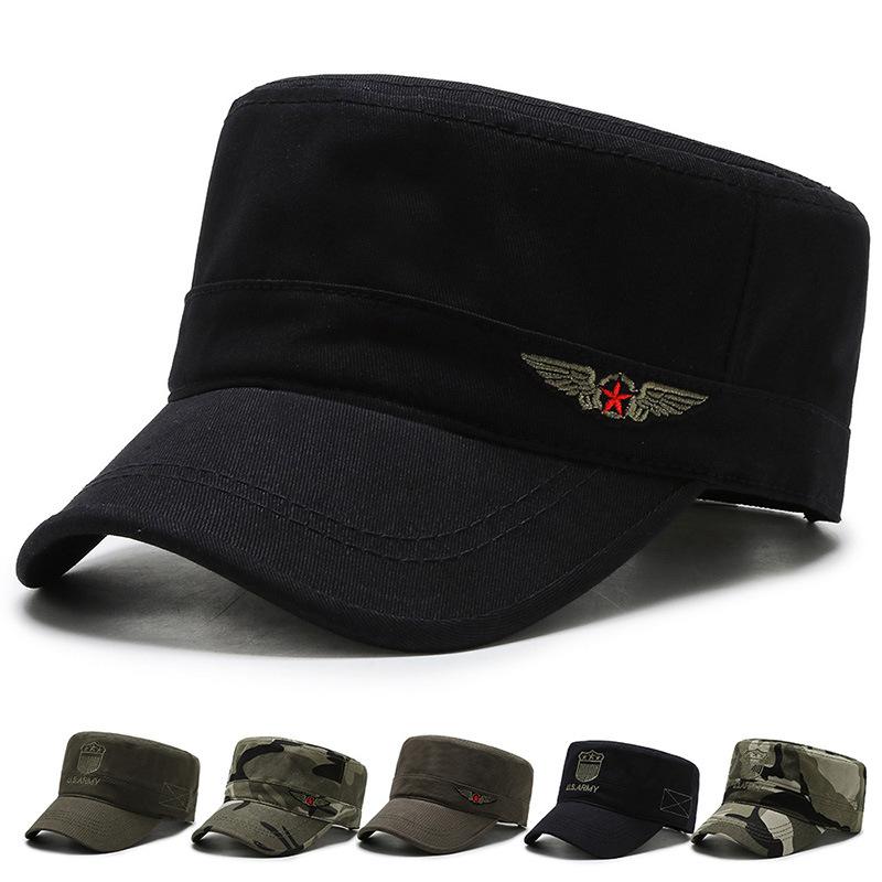 

2020 Classic Vintage Flat Top Mens Washed Caps And Hat Adjustable Fitted Thicker Cap Winter Warm Hats For Men