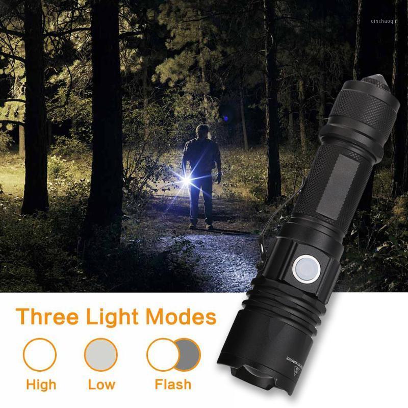 

Rechargeable LED Tactical With Attack Heads Safety Hammer LED Torch Light linterna Ultra Bright torch camping light1