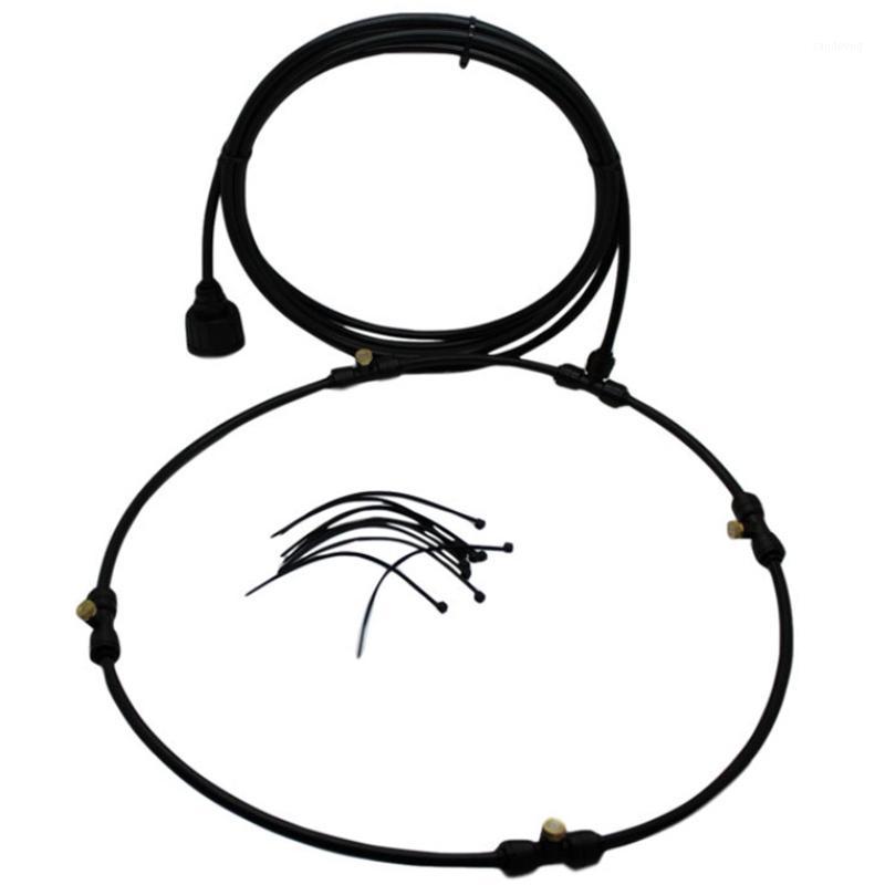 

Garden Spray Portable Mist Fan Ring Water Mist Fog Sprayer Cooling System1, Black